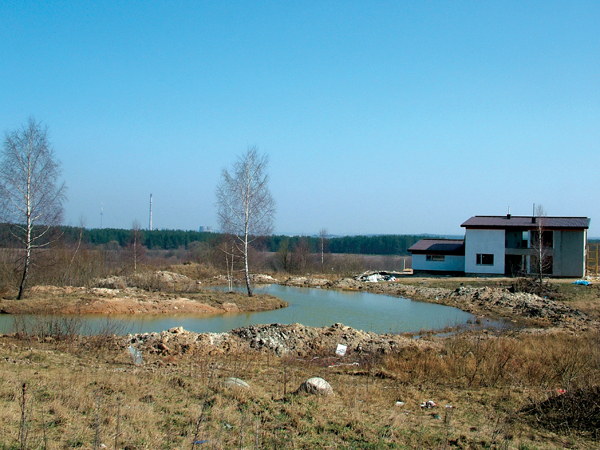 Vandens telkinio krantų įrengimas