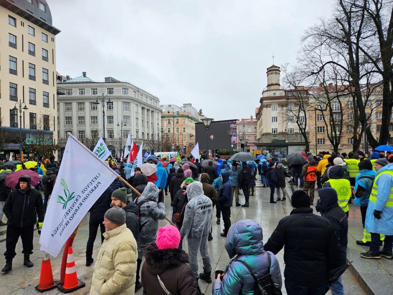 Ūkininkųū protestas Vilniuje 2024